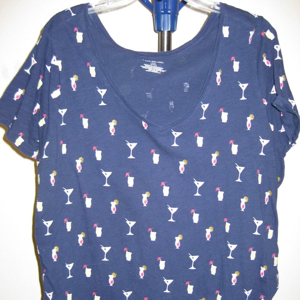 Cutest Mix Drink Vneck Tshirt Sz 26-28